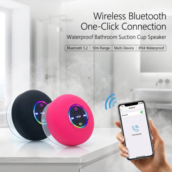 Waterproof Suction Bluetooth Speaker